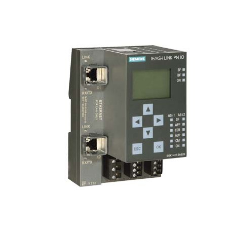 6GK1411-2AB20 - 6GK1411-2AB20 SIEMENS SIMATIC NET, IE/AS-i Link PN IO Gateway IE/AS-i with master profile M3, M4 according t..
