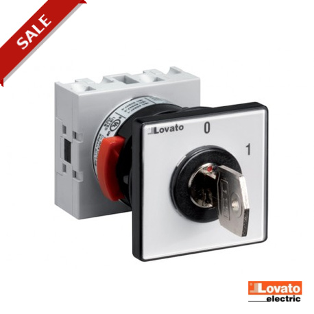 GX2090U29 - GX2090U29 LOVATO ELECTRIC ROTARY CAM SWITCHE, GX SERIES, U29D VERSION FRONT SNAP ON MOUNT WITH KEY OPERATIO..