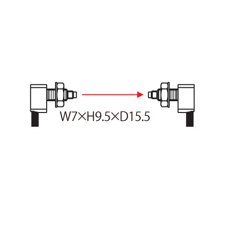 UFTR44Y - UFTR44Y FT-R44Y PANASONIC Fiber (thru-beam, elbow-type 90°, M4, 2m, oil-resistant)