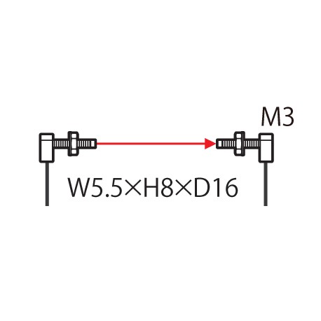 UFTR31 - UFTR31 FT-R31 PANASONIC Fiber, Thru-beam type, M3, beam diam. 0.5 mm, 2m, IP67