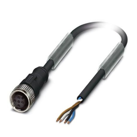SAC-4P-20,0-PVC/M12FS BK - SAC-4P-20,0-PVC/M12FS BK 1527715 PHOENIX CONTACT Sensor/actuator cable