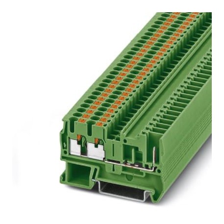 PT 2,5-TWIN/1P GN - PT 2,5-TWIN/1P GN 3209636 PHOENIX CONTACT Feed-through terminal block