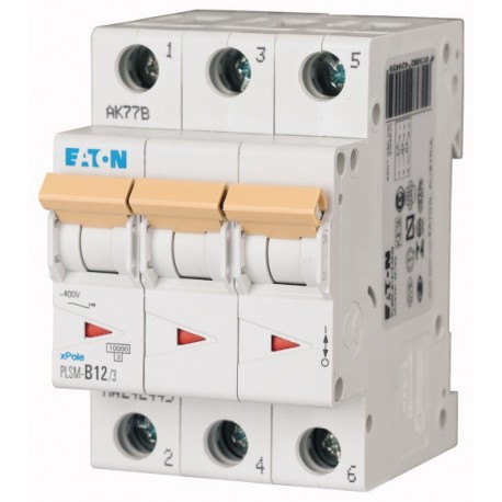 PLSM-C12/3-MW - PLSM-C12/3-MW 242471 EATON ELECTRIC Over current switch, 12A, 3 p, type C characteristic