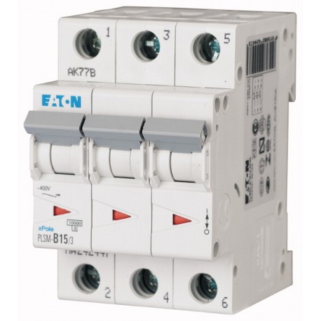 PLSM-C15/3-MW - PLSM-C15/3-MW 242473 EATON ELECTRIC Over current switch, 15A, 3 p, type C characteristic