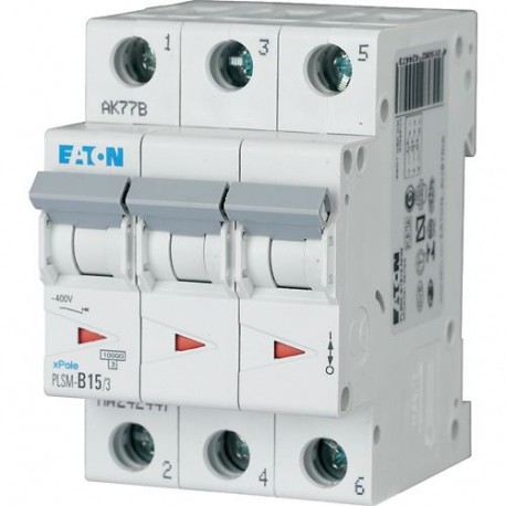 PLSM-D15/3-MW - PLSM-D15/3-MW 242496 EATON ELECTRIC Over current switch, 15A, 3 p, type D characteristic