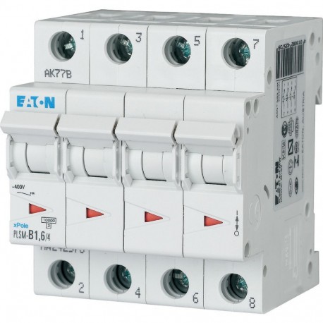 PLSM-B1,6/4-MW - PLSM-B1,6/4-MW 242573 EATON ELECTRIC Over current switch, 1, 6 A, 4 p, type B characteristic