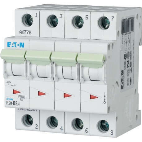 PLSM-B8/4-MW - PLSM-B8/4-MW 242581 EATON ELECTRIC Over current switch, 8A, 4 p, type B characteristic