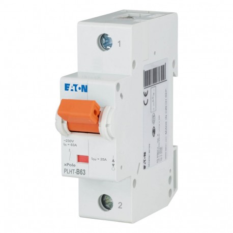 PLHT-B63 - PLHT-B63 247977 EATON ELECTRIC Over current switch, 63A, 1p, B-Char, AC
