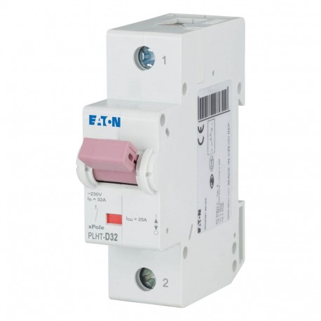 PLHT-D32 - PLHT-D32 247992 0001609542 EATON ELECTRIC Over current switch, 32A, 1p, D-Char, AC
