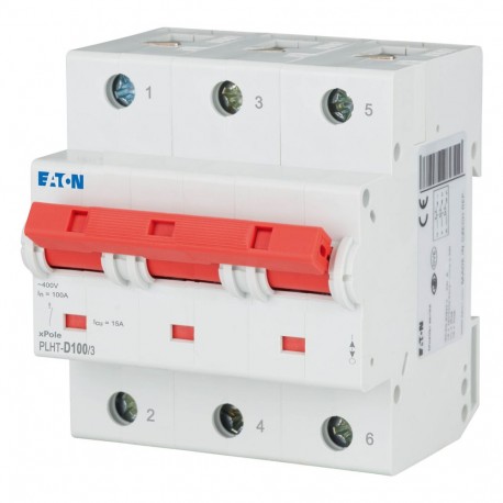 PLHT-D100/3 - PLHT-D100/3 248049 0001609557 EATON ELECTRIC Over current switch, 100A, 3p, D-Char, AC
