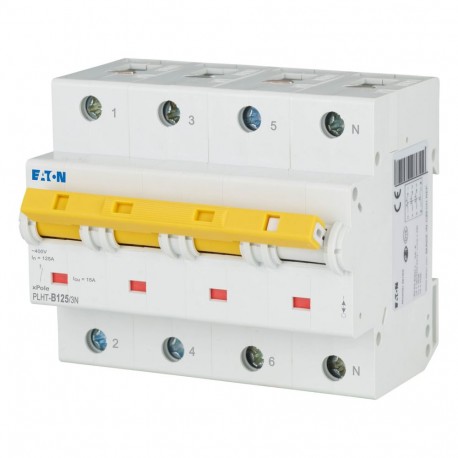 PLHT-B125/3N - PLHT-B125/3N 248058 EATON ELECTRIC Over current switch, 125A, 3Np, B-Char, AC