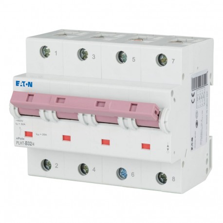 PLHT-B32/4 - PLHT-B32/4 248078 EATON ELECTRIC Over current switch, 32A, 4p, B-Char, AC