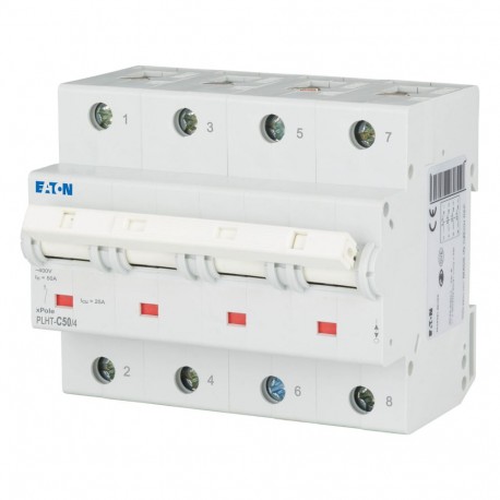 PLHT-C50/4 - PLHT-C50/4 248089 0001609534 EATON ELECTRIC Over current switch, 50A, 4p, C-Char, AC