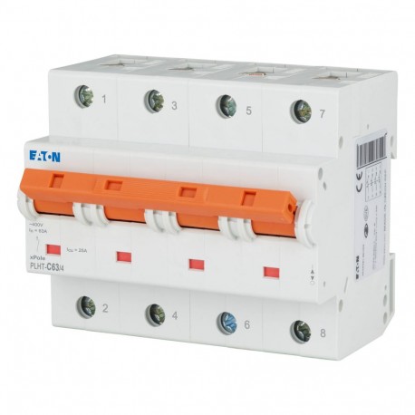 PLHT-C63/4 - PLHT-C63/4 248090 0001609535 EATON ELECTRIC Over current switch, 63A, 4p, C-Char, AC