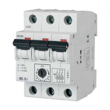 Z-MS-0,63/3 - Z-MS-0,63/3 248405 Y7-248405 EATON ELECTRIC Motor-Protective Circuit-Breakers, 0, 4-0, 63 A, 3 p