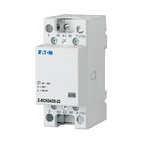Z-SCH24/25-22 - Z-SCH24/25-22 248850 Y7-248850 EATON ELECTRIC Installation contactor, 24VAC/50Hz, 2N/O+2N/C, 25A, 2HP