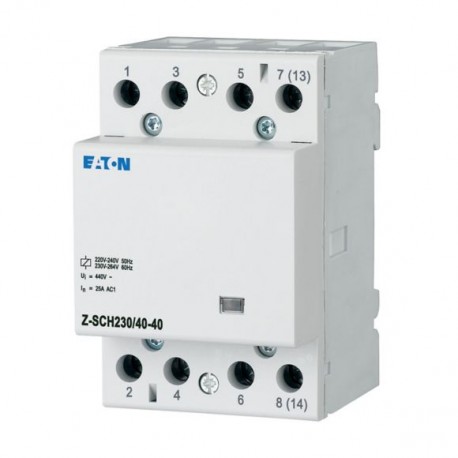 Z-SCH230/40-40 - Z-SCH230/40-40 248852 Y7-248852 EATON ELECTRIC Installation contactor, 230VAC/50Hz, 4N/O, 40A, 3HP