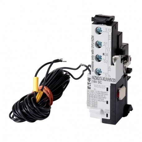 NZM2/3-XUVHIV20 - NZM2/3-XUVHIV20 259688 Y7-259688 EATON ELECTRIC Undervoltage release, +2early N/O, for delay unit, +cable