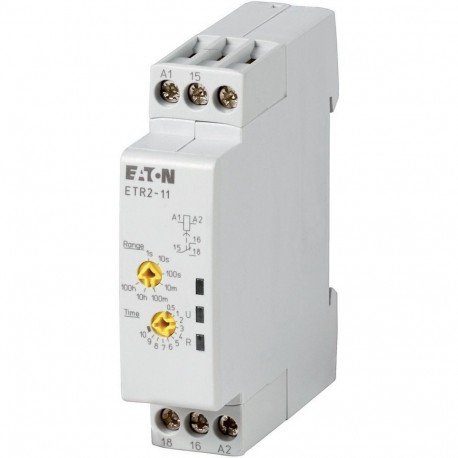 ETR2-11 - ETR2-11 262684 Y7-262684 EATON ELECTRIC Timing relay, 1W, 0.05s-100h, 24-240VAV 50/60Hz, 24-48VDC, on-delayed