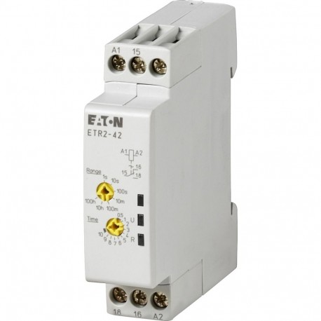 ETR2-42 - ETR2-42 262688 Y7-262688 EATON ELECTRIC Timing relay, 0.05s-100h, 24-240VAC 50/60Hz, 24-48VDC, 1W, flashing