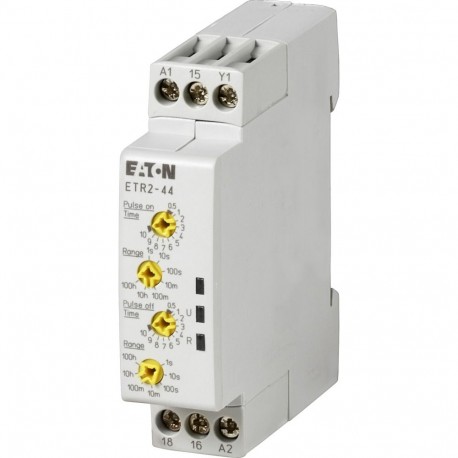 ETR2-44 - ETR2-44 262730 Y7-262730 EATON ELECTRIC Timing relay, 0.05s-100h, 24-240VAC 50/60Hz, 24-48VDC, 1W, flashing,..