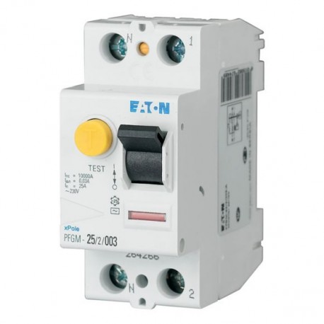 PFGM-25/2/003 - PFGM-25/2/003 264266 Y7-264266 EATON ELECTRIC Residual current circuit breaker (RCCB), 25A, 2pole, 30mA, typ..