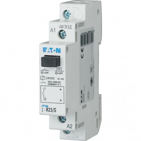 Z-R23/S - Z-R23/S 265161 EATON ELECTRIC Installation relay, 24 V DC, 1N/O, 20A, 1HP