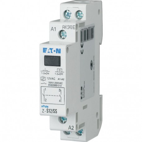 Z-S12/SS - Z-S12/SS 265278 Y7-265278 EATON ELECTRIC Impulse relay, 12AC, 2S, 16A, 50Hz, 1SU