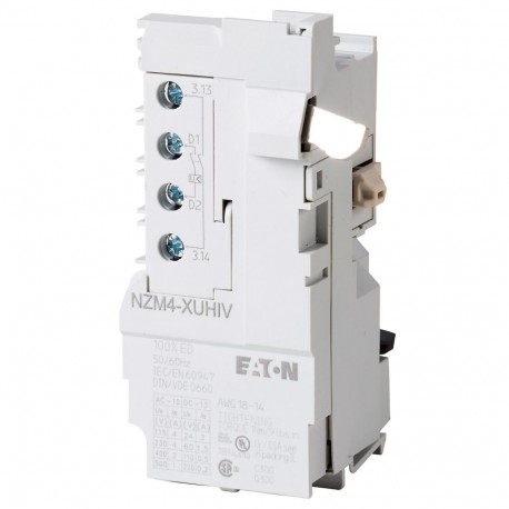 NZM4-XUHIV380-440AC - NZM4-XUHIV380-440AC 266222 Y7-266222 EATON ELECTRIC Undervoltage release, 380-440VAC, +2early N/O