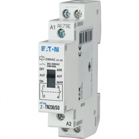 Z-TN24/SS - Z-TN24/SS 267976 Y7-267976 EATON ELECTRIC Pre-selection relay, 24VAC/50Hz, 2N/O, 20A, 1HP