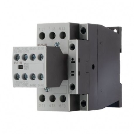 DILM32-32(RDC24) - DILM32-32(RDC24) 277370 Y7-277370 EATON ELECTRIC Contactor, 3p+3N/O+2N/C, 15kW/400V/AC3