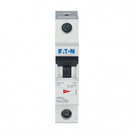 FAZ-C15/1 - FAZ-C15/1 278560 Y7-278560 EATON ELECTRIC Miniature circuit breaker (MCB), 15A, 1p, type C characteristic