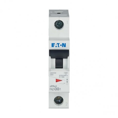 FAZ-C63/1 - FAZ-C63/1 278567 Y7-278567 EATON ELECTRIC Over current switch, 63A, 1p, C-Char, AC