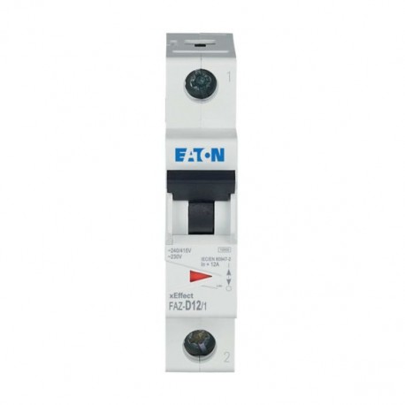 FAZ-D12/1 - FAZ-D12/1 278581 Y7-278581 EATON ELECTRIC Miniature circuit breaker (MCB), 12A, 1p, type D characteristic