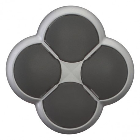 M22-D4-S - M22-D4-S 279411 Y7-279411 EATON ELECTRIC 4-way pushbutton, black, momentary, silver