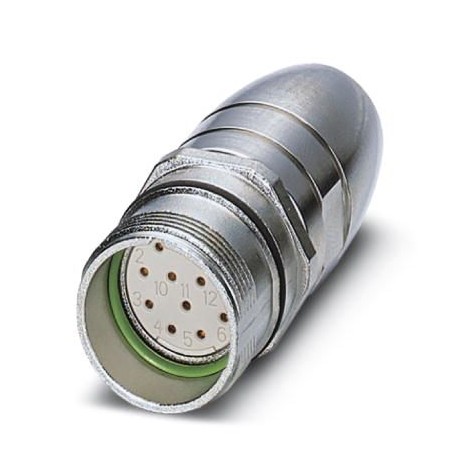 RC-12S1X8A90EM - RC-12S1X8A90EM 1614944 PHOENIX CONTACT Plug-in connector coupling, straight, shielded: yes, Lock screw, M23,..