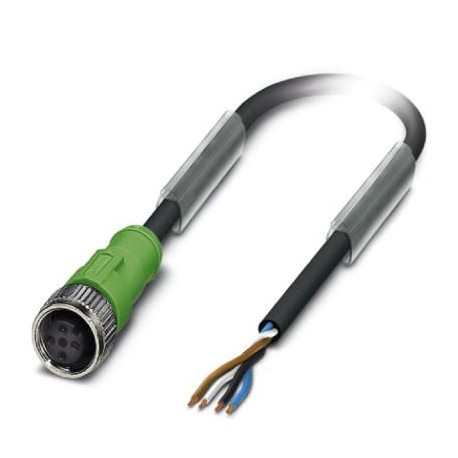 SAC-4P-10,0-PVC/M12FS BK - SAC-4P-10,0-PVC/M12FS BK 1515743 PHOENIX CONTACT Sensor/actuator cable