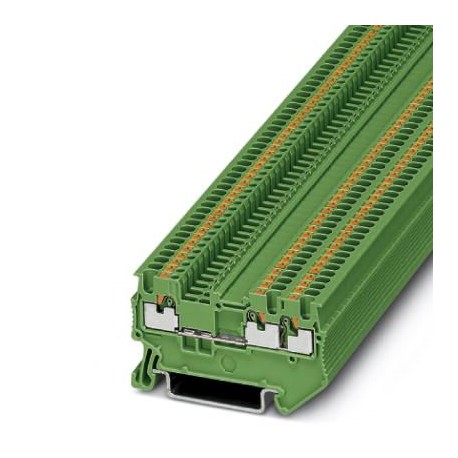 PT 1,5/S-TWIN GN - PT 1,5/S-TWIN GN 3208160 PHOENIX CONTACT Feed-through terminal block