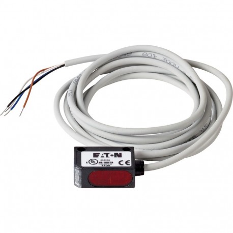 E71-COP-CA - E71-COP-CA 100427 EATON ELECTRIC Proximity switch, optical, long range 80cm, 4L, 10-30VDC, NPN, cable