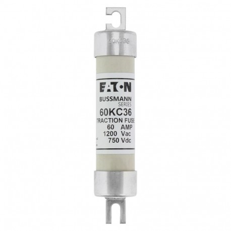 750V dc 60Amp Traction Fuse - 750V dc 60Amp Traction Fuse 60KC36 EATON ELECTRIC Fuse-link, high Speed, 60 A, DC 750 V, 28 x 138 mm, gL/gG,..