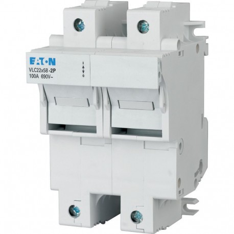 VLC22-2P - VLC22-2P 285368 EATON ELECTRIC Fuse switch-disconnector, 100A, 2p, 22x58 size