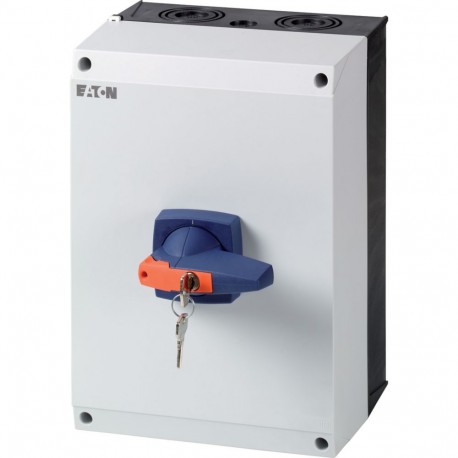 DMM-125/3N/I5/C-B - DMM-125/3N/I5/C-B 172855 Y7-172855 EATON ELECTRIC Switch-disconnector, 3 pole + N, 125 A, with blue knob, cy..