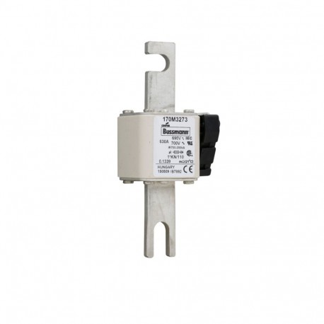 FUSE 630A 690V 1*KN/110 AR UC - FUSE 630A 690V 1*KN/110 AR UC 170M3273 EATON ELECTRIC Fuse-link, high speed, 630 A, AC 690 V, compact DIN 1,..