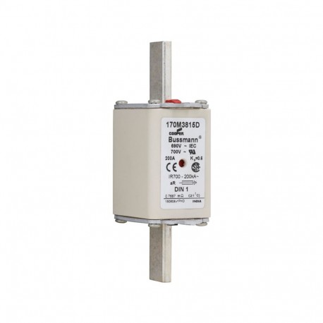 FUSE 200A 690V aR DIN 1 HSDNH - FUSE 200A 690V aR DIN 1 HSDNH 170M3815D EATON ELECTRIC cartridge fuse, ultra fast, 200 A, AC 690 V, DIN-1, a..
