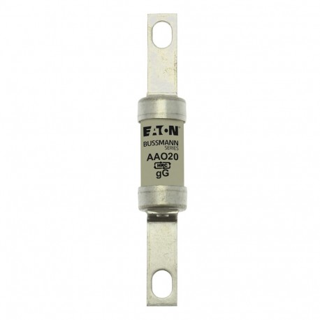 20A 550V AC BS88 gG REF A2 FUSE - 20A 550V AC BS88 gG REF A2 FUSE AAO20 EATON ELECTRIC Fuse-link, LV, 20 A, AC 550 V, BS88/A2, 14 x 85 mm, gL/..
