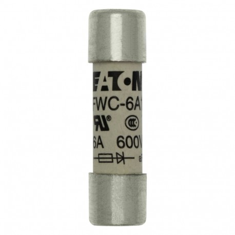6AMP 600V AC FERRULE 10 X 38MM - 6AMP 600V AC FERRULE 10 X 38MM FWC-6A10F EATON ELECTRIC Emergency-stop pushbutton, D 38mm, key unlocking, cl..