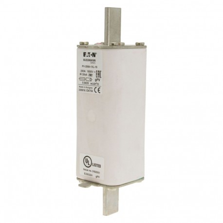 FUSE 200A 1500V 1XL PV - FUSE 200A 1500V 1XL PV PV-200A-1XL-15 EATON ELECTRIC Fuse-link, high speed, 100 A, DC 1500 V, 1XL, 51 x 189 ..