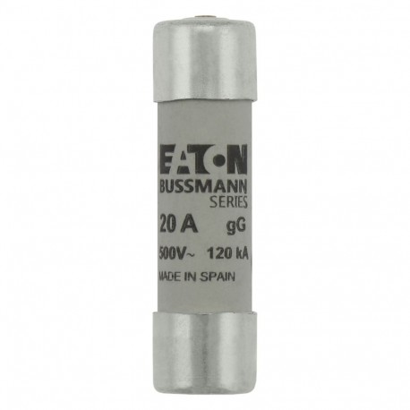 C14G20S - C14G20S EATON ELECTRIC Fuse-link, LV, 20 A, AC 500 V, 14 x 51 mm, gL/gG, IEC, with striker