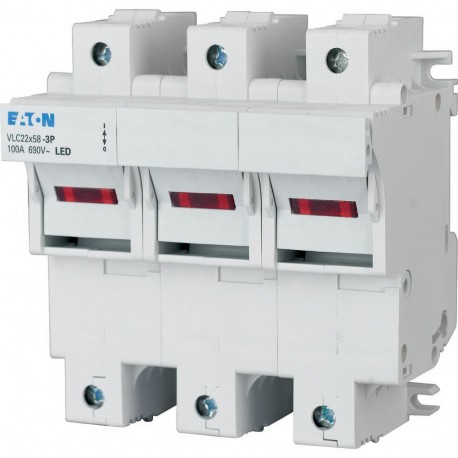 VLC22-3P/L - VLC22-3P/L 285379 EATON ELECTRIC Fuse switch-disconnector with flashing function, 100A, 3p, 22x58 size