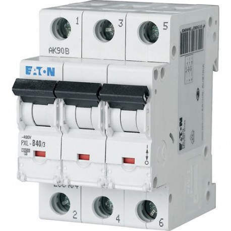 PXL-D40/3 - PXL-D40/3 236469 EATON ELECTRIC Miniature circuit breaker (MCB), 40A, 3p, D-Char, AC